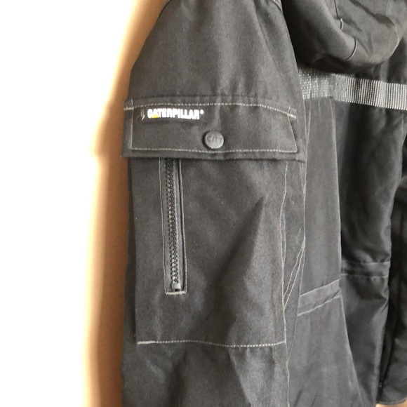 CAT Heavy Insulated Parka Style W11432 Size M Black - Picture 9 of 11